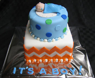 Boy Baby Shower Cake