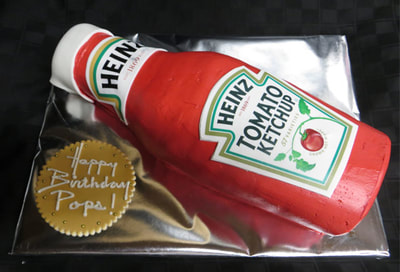 Ketchup Bottle Cake