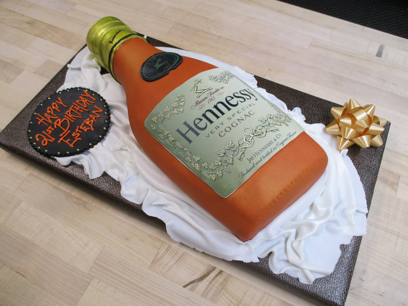 Hennessy Bottle Cake
