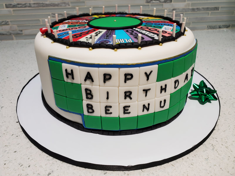 Wheel of Fortune Birthday Cake