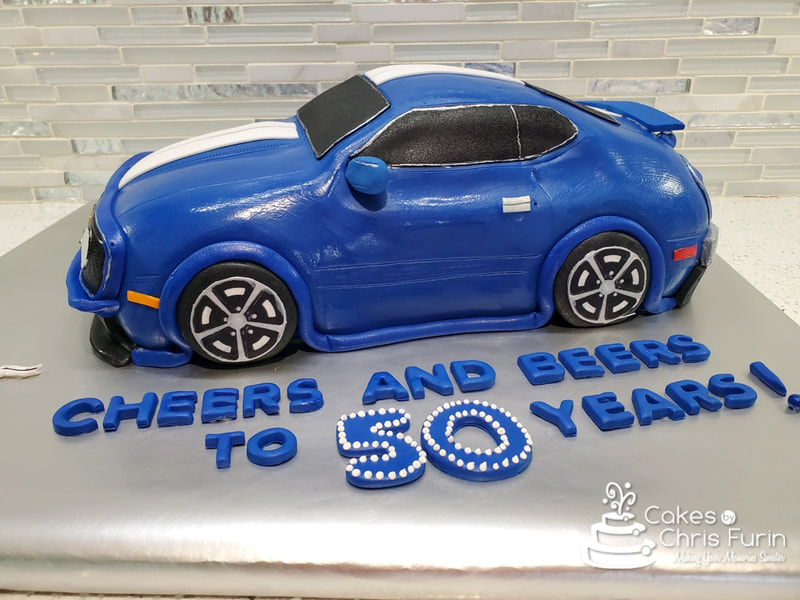 Mustang Birthday Cake