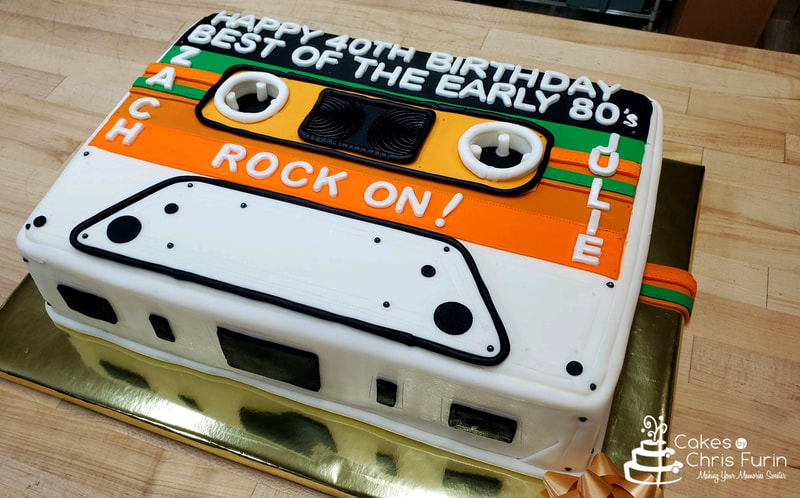 Cassette Birthday Cake