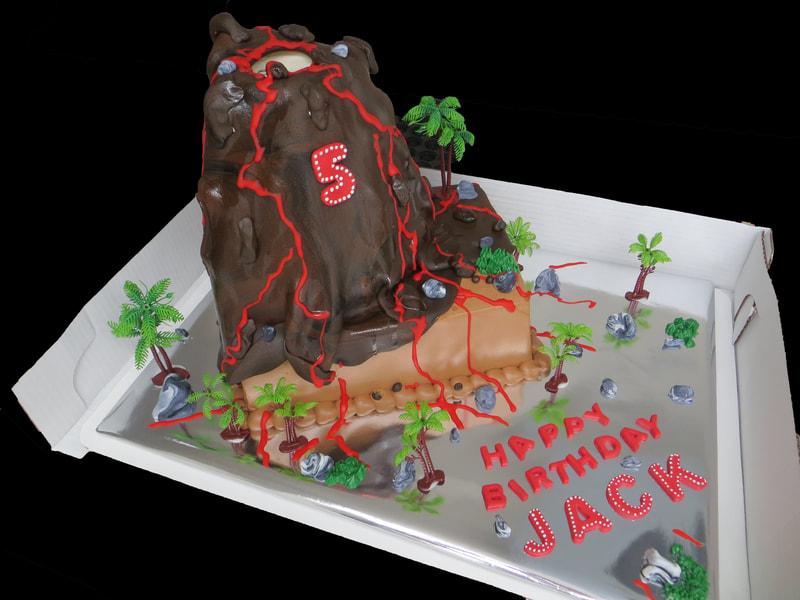 Valcano Birthday Cake