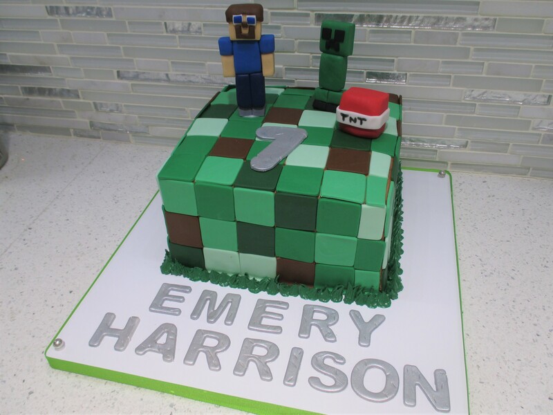 Minecraft Birthday Cake