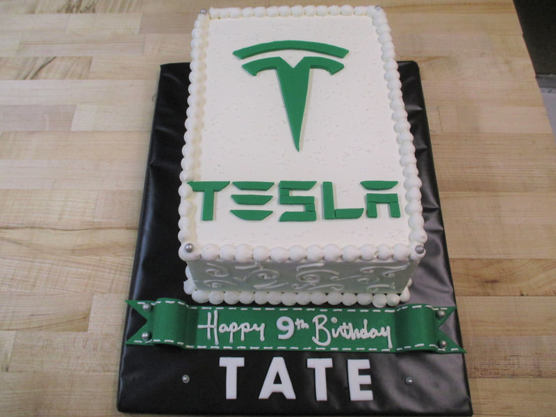 Tesla Birthday Cake