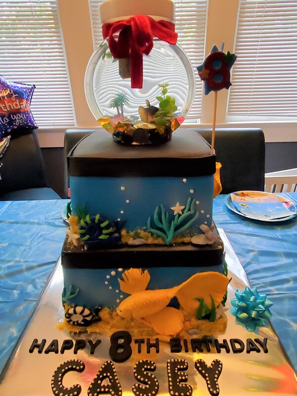 Fishbowl Birthday Cake