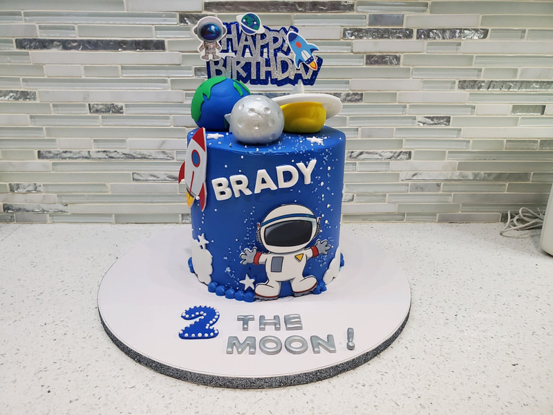 Astronaut Birthday Cake