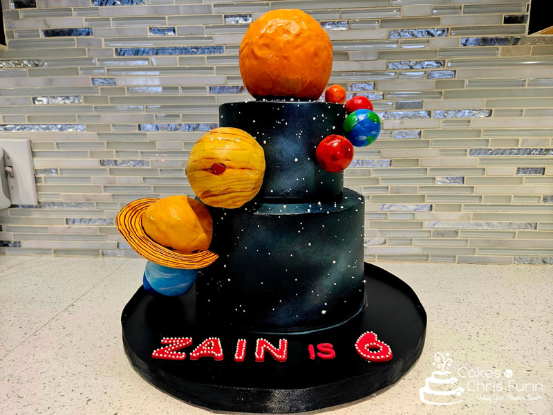 Solar System Birthday Cake