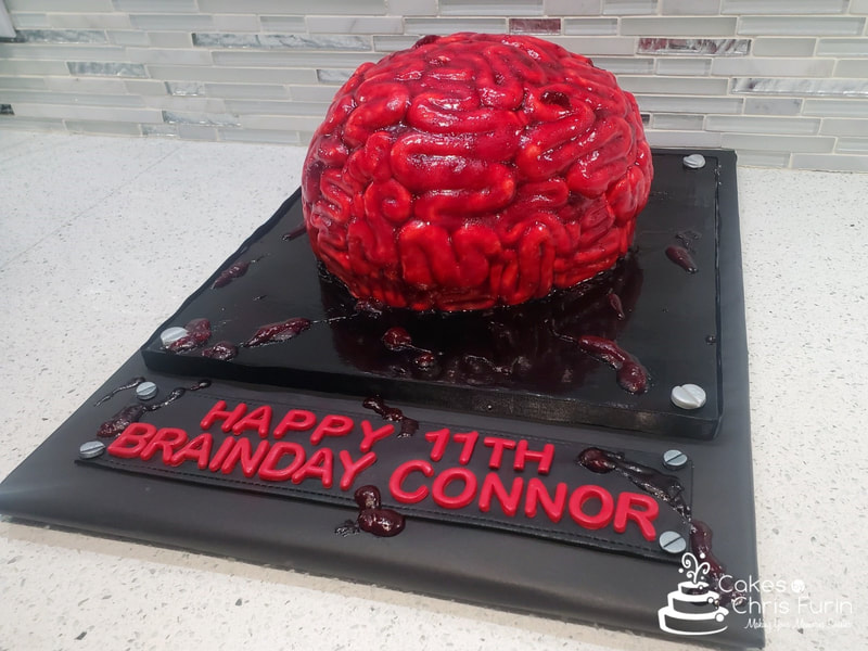 Brain Birthday Cake