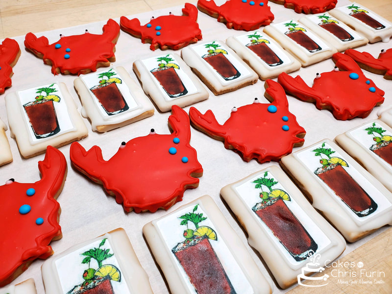Crab and Bloody Mary Cookies