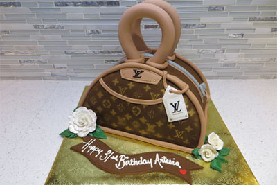 Louie Vuitton Purse Cake