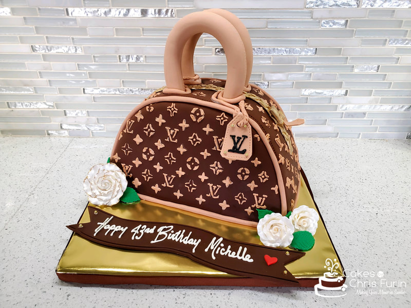Louie Vuitton Purse Cake
