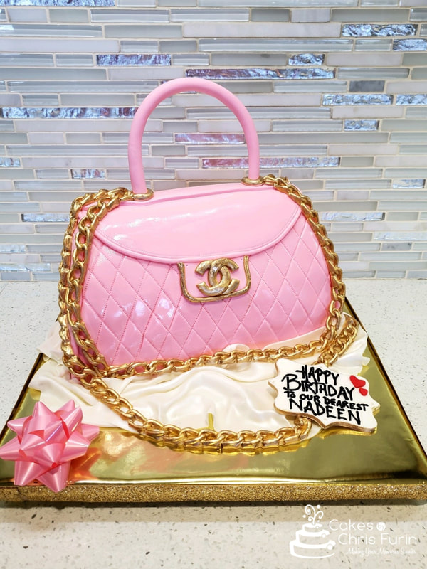 Chanel Purse Birthday Cake