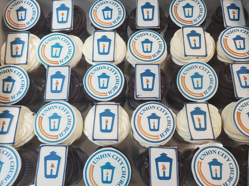 Company Logo Cupcakes