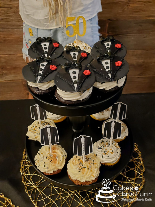 Tuxedo Cupcakes