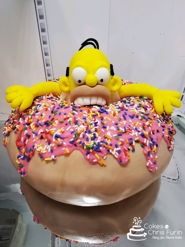 Homer Simpson Groom's Cake