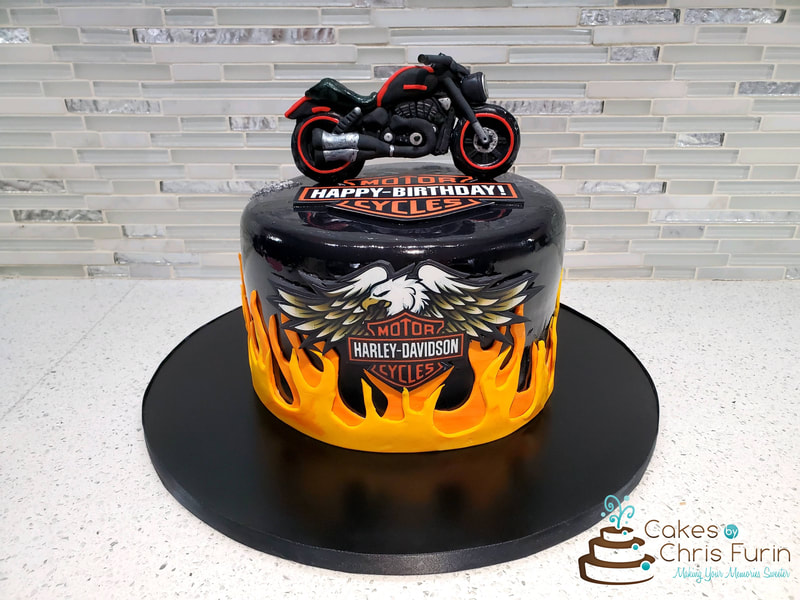 Harley Davidson Groom's Cake