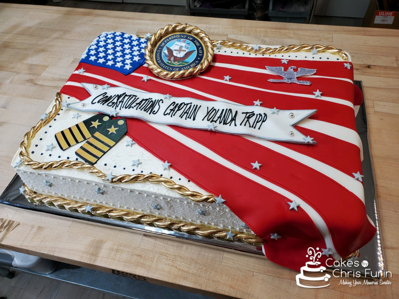 Military Promotion Cake