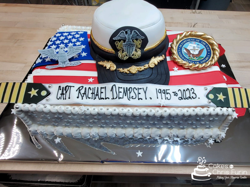 US Navy Retirement Cake