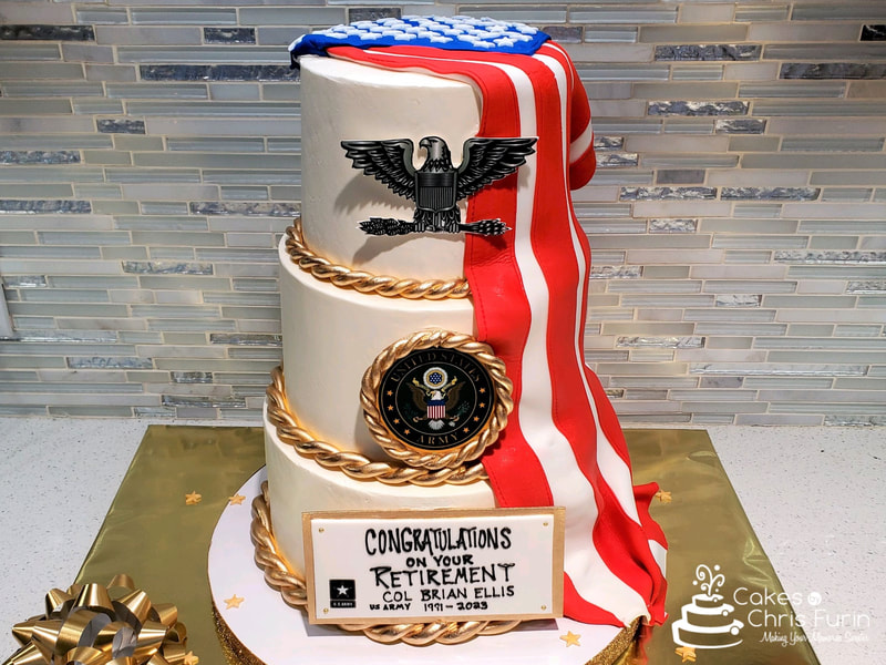U.S. Army Retirement Cake