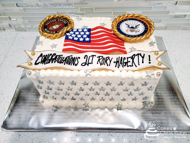 Military Promotion Cake