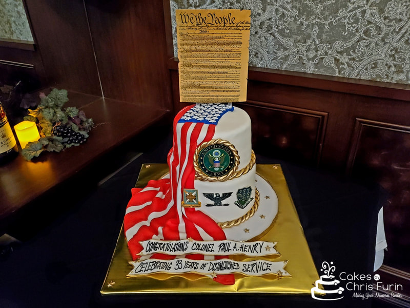 U.S. Army Retirement Cake