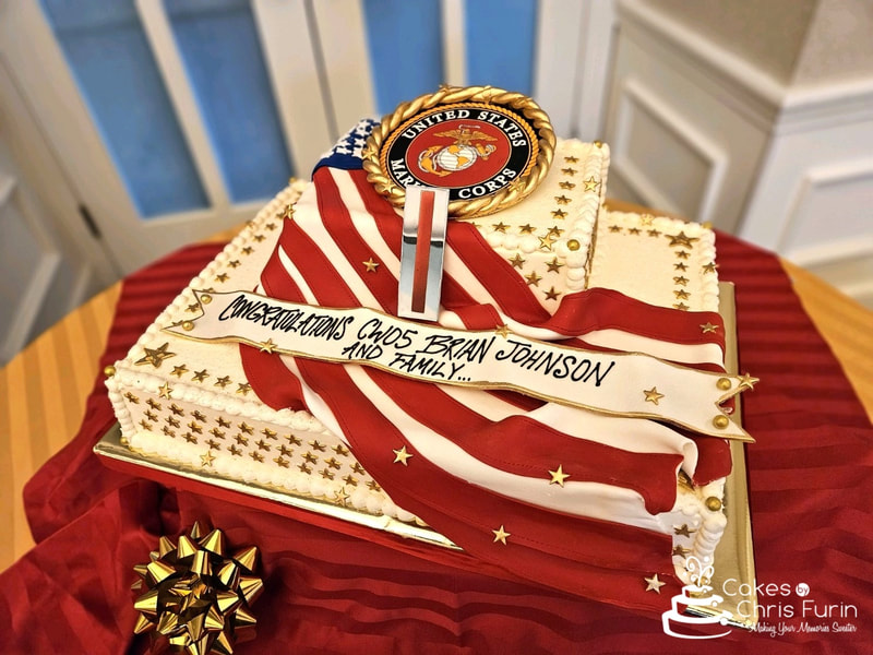 U.S. Marine Corps Promotion Cake