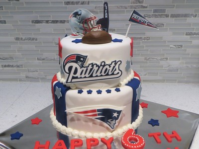 New England Patriots Birthday Cake