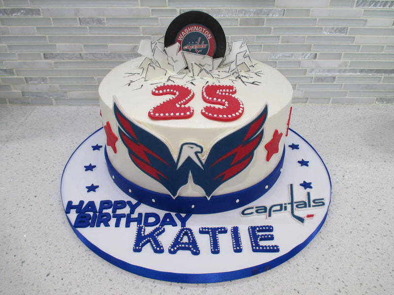 Capitals Hockey Birthday Cake