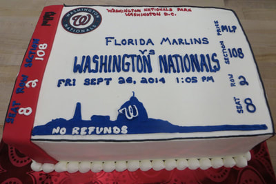 Washington Nationals Birthday Cake